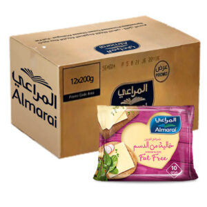 شرائح جبنة خالية الدسم المراعي