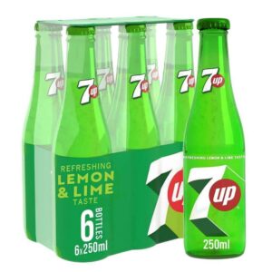 7up NRB Glass Bottle 6x250ml - Glass Bottle Wholesale