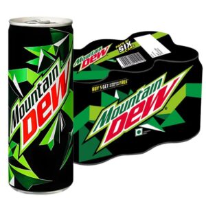 Mountain Dew Soft Drink Can 6x250ml
