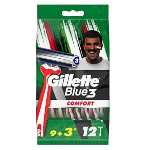 Gillette Blue 3 Comfort Disposable Men's Razors 9+3 free