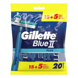 Gillette Blue II Plus Disposable Razors 15+5 free