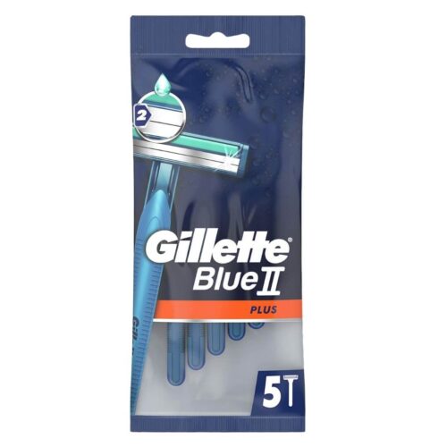 Gillette Blue II Plus Men's Disposable Razor 5pcs