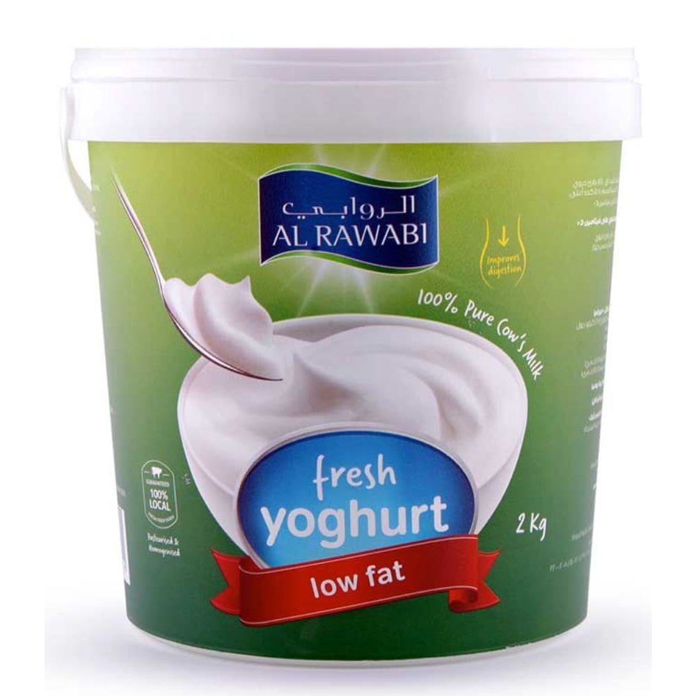 الروابي زبادي قليل الدسم 2 كيلو