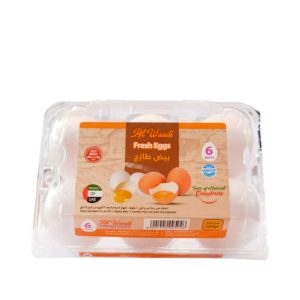 Al Waada White Egg Local Fresh 6pcs