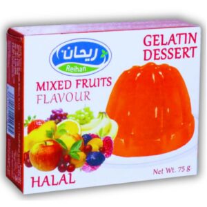 جيلي بنكهة الفواكة المشكلة من ريحان