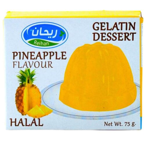 Gelatin Dessert Pineapple Flavour Reihan Jelly 75g