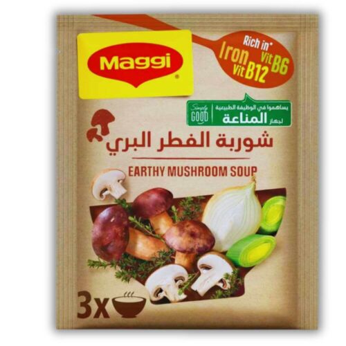 Maggi Earthy Mushroom Soup Rich in Iron and Vit B6 and Vit B12 53g
