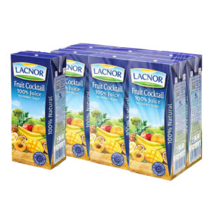 Lacnor 100% Juice Fruit Cocktail 6x180ml