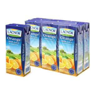 Lacnor 100% Juice Orange 6x180ml