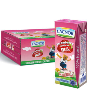 Lacnor Milk Strawberry 6x180ml