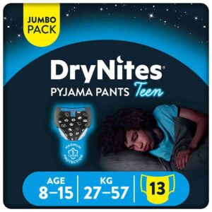 Huggies DryNites Pyjama Pants Bed Wetting Diaper Jumbo Pack 8-15 years Boys (27-57 kg) 13 pants