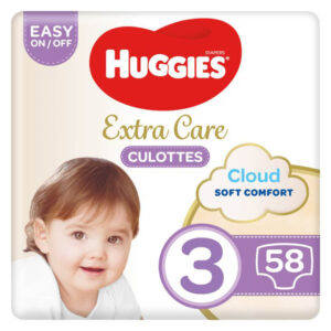 Huggies Extra Care Culottes Cloud Soft Comfort Diaper Size 3 (6-11 kg) 58pcs