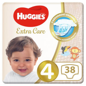 Huggies Extra Care Value Pack Diapers Size 4(10 -16 kg) 38pcs