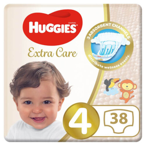 Huggies Extra Care Value Pack Diapers Size 4(10 -16 kg) 38pcs