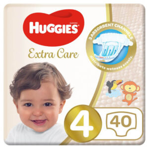 Huggies Extra Care Value Pack Diapers Size 4 (8 -14 kg) 40pcs