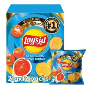 Tomato Ketchup Potato Chips 12x21g