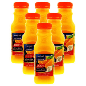 Almarai 100% Orange Juice with Pulp 6x300ml