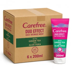Carefree Daily Intimate Wash Duo Effect w/ Green Tea and Aloe Vera