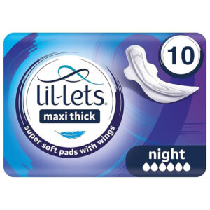 ليل ليتس نايت فوط صحية ماكسي سميكة مع أجنحة