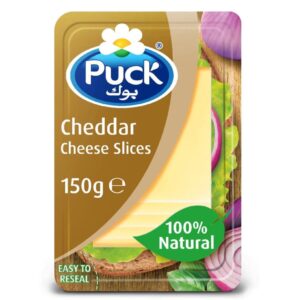 Puck Cheddar Cheese Slice 150g