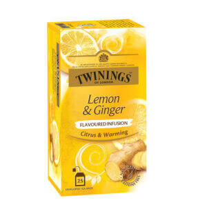 توينينغز شاي أخضر بالليمون والزنجبيل