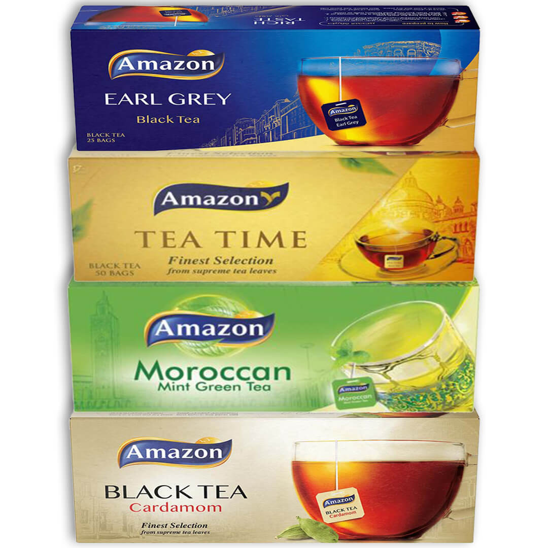 Assorted Amazon Tea Bags 4 x25 - Buy Online U.A.E
