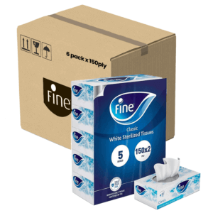 Fine 2ply White Facial Tissues