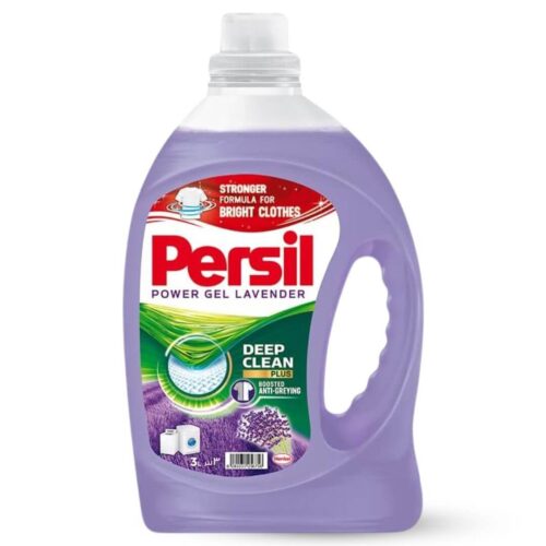 Persil Power Gel Liquid Laundry Detergent Lavender Economic Size 3ltr
