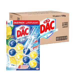 DAC Power Active Lemon Toilet Rim Block Duo Pack