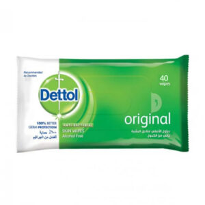 Dettol Original Antibacterial Skin Wipes Large 40pcs