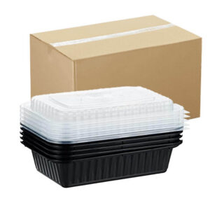 Black Base Containers Small Size With Lid