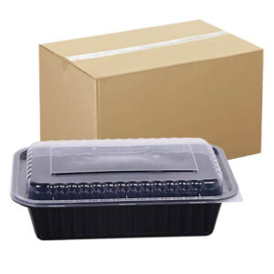 Black Base Containers Large Size with Lid