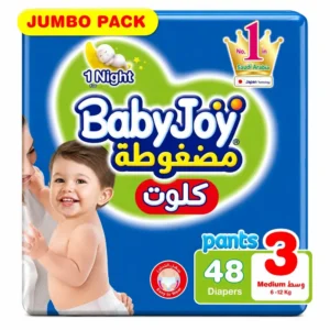 حفاضات بيبي جوي حجم 3 جامبو 6-12 كجم