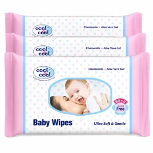 Cool and Cool Baby Wipes White