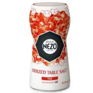 زجاجة ملح الطعام النقي المعالج باليود من نيزو