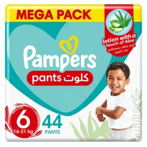 كلوت بامبرز رقم 6 بيبي دراي بمستخلص الألوفيرا 44pcs