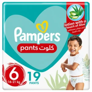 كلوت بامبرز رقم 6 بيبي دراي بمستخلص الألوفيرا 19pcs