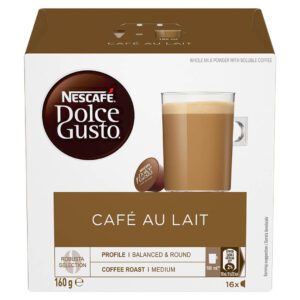 Nescafe Au Lait Coffee Capsules Dolce Gusto Coffee Pods Cafe Au Lait Coffee Coffee Capsules 16 pcs Dolce Gusto Coffee Capsules