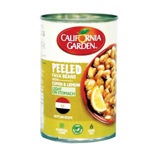 California Garden Peeled Egyptian Fava Beans with Cumin and Lemon 400 g