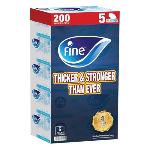Fine Facial Tissue 200 sheetsxpack of 5