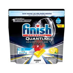 Finish Dishwashing Quantum Powerball Lemon Small 10pcs 125g