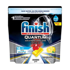 Finish Dishwashing Quantum Powerball Lemon 16pcs 200g