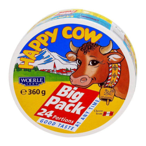 Happy Cow Big Pack Portion Cheese 360g
