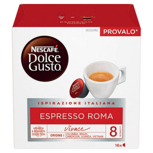 Nescafe Espresso Roma Coffee Dolce Gusto Espresso Coffee Coffee Capsules 16 pcs Nescafe Dolce Gusto Espresso Espresso Roma Pods 16pcs
