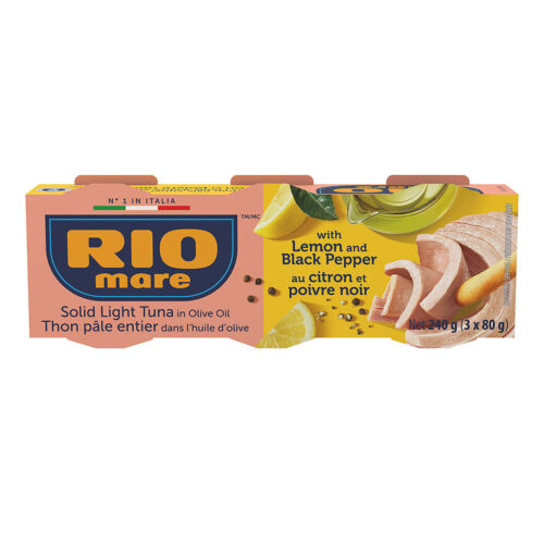 Rio Mare Light Meat Tuna in Olive Oil with Lemon and Black Pepper 80g