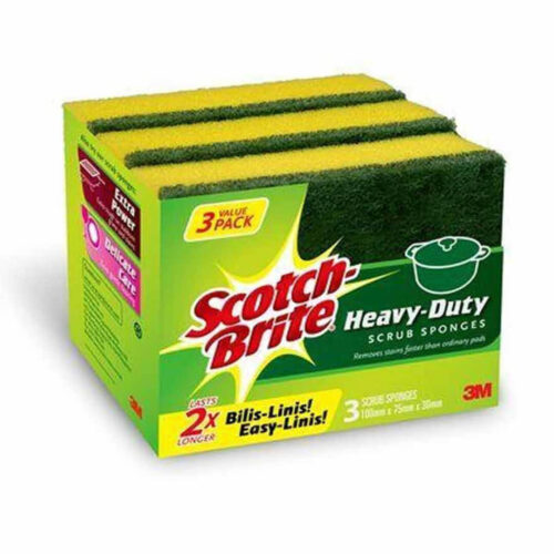 Scotch Brite Classic Heavy Duty Scrub Sponge 3pcs