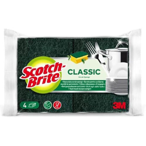 Scotch Brite Classic Scrub Sponge 4pcs