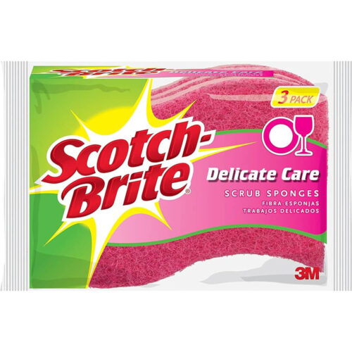 Scotch Brite Delicate Duty Scrub Sponges 3pcs