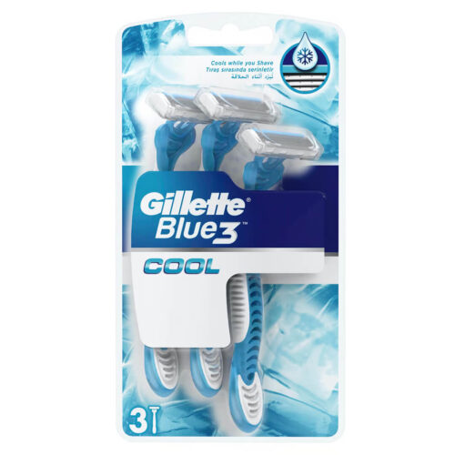 Gillette Blue 3 Cool 3-Bladed Disposable Razor 3pcs