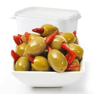 Turkish Green Olives Stuffed with Chili